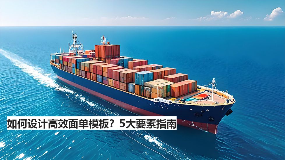 如何設(shè)計(jì)高效面單模板？5大要素指南